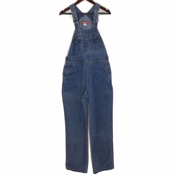 UNIONBAY Denim - Union Bay Jean Bib Overalls Velcro Pockets Medium